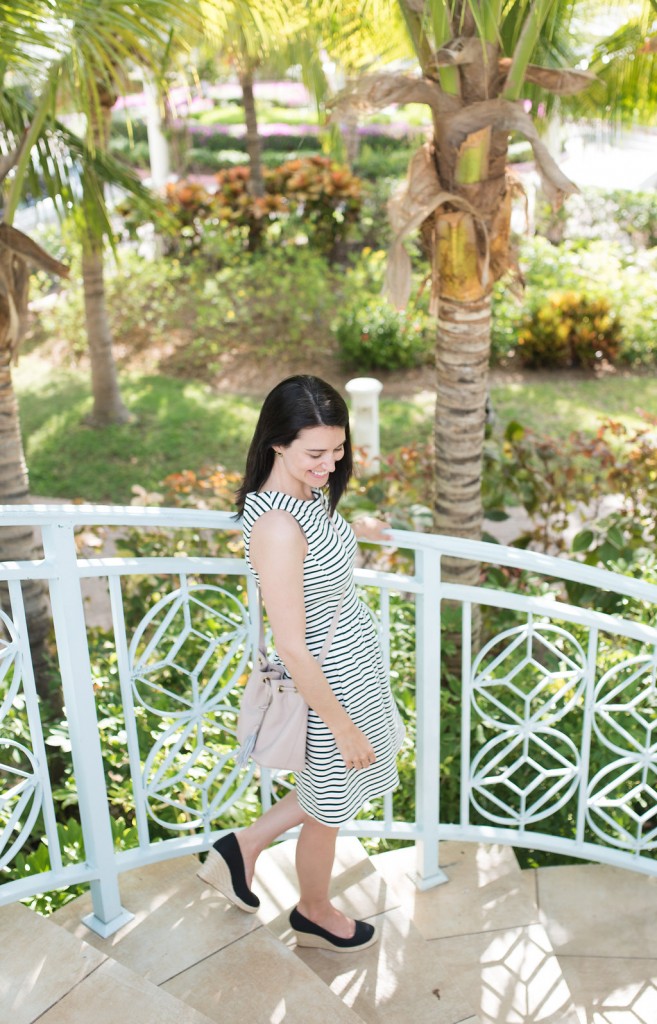 Black and White Striped Dress