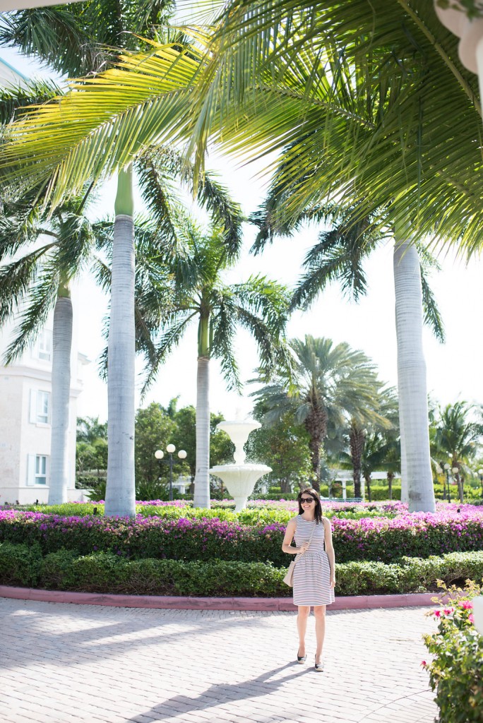 Black and White Striped Dress