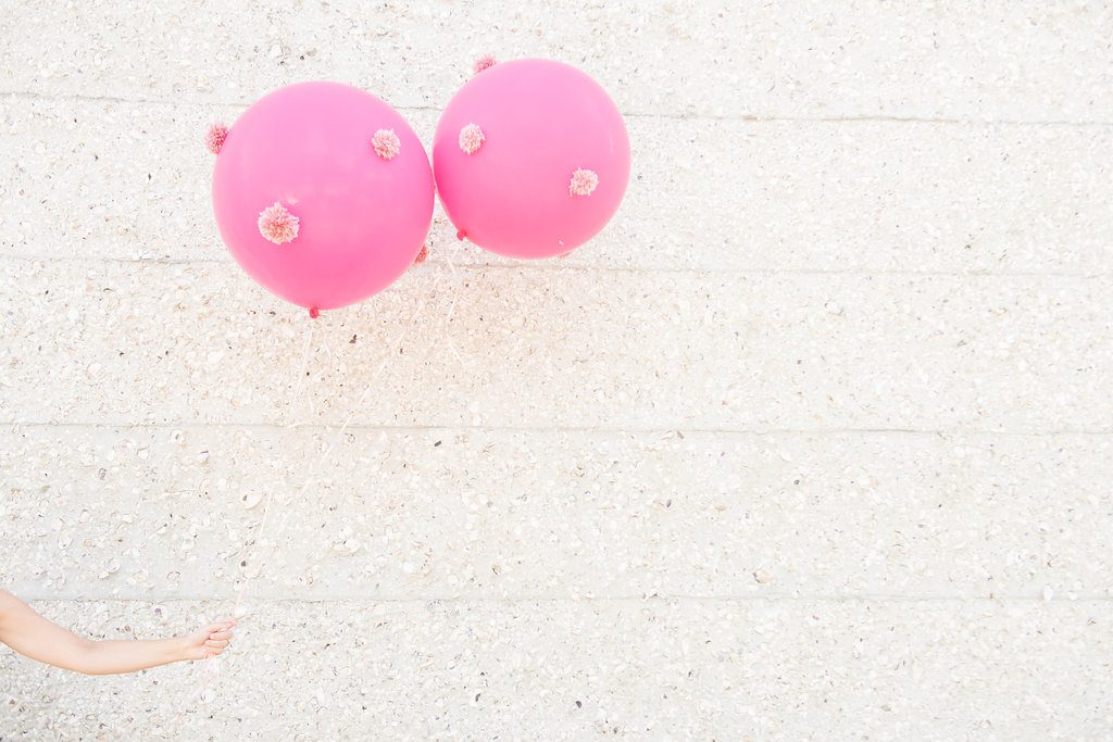 DIY Pom Pom Balloons