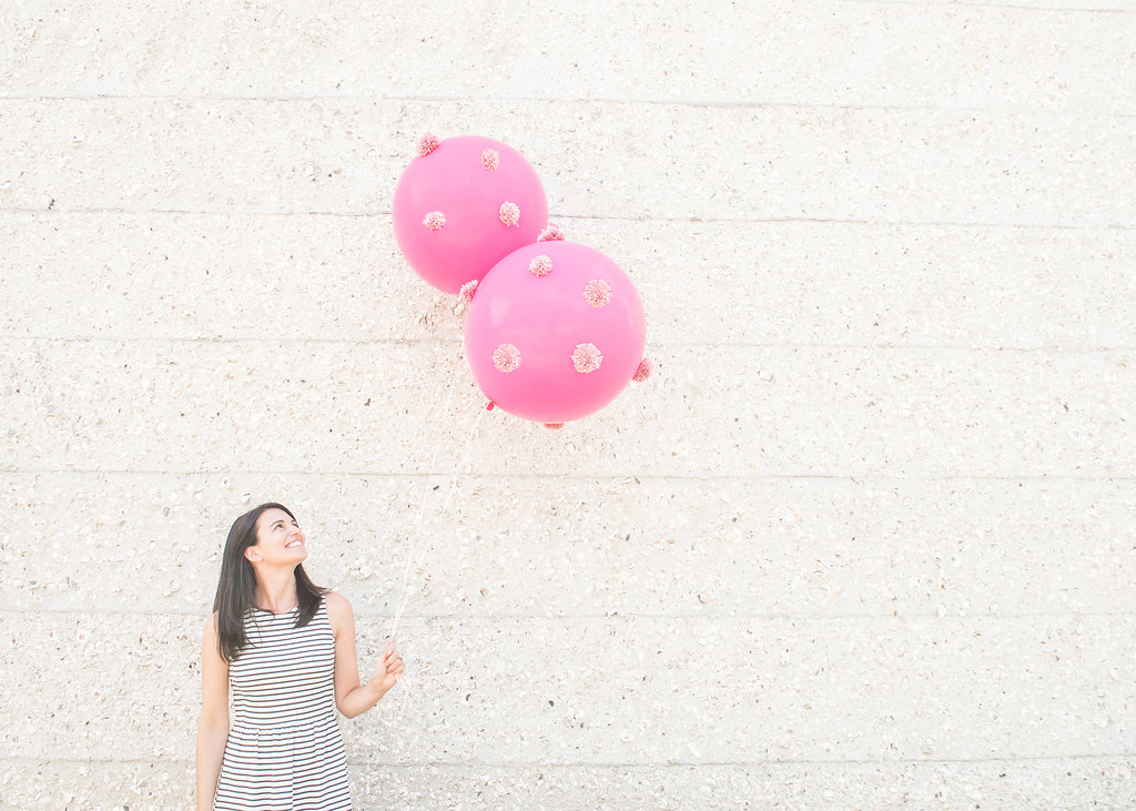 DIY Pom Pom Balloons