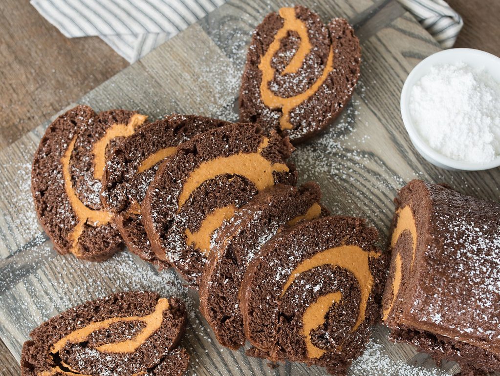 Pumpkin and Chocolate Roll